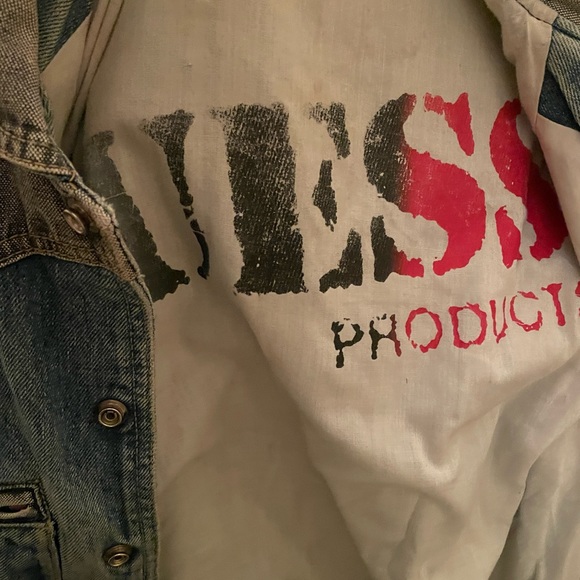 Vintage Guess Marciano Back To The Future Guess 2 Tone Denim Jean Jacket SMALL - Picture 6 of 7